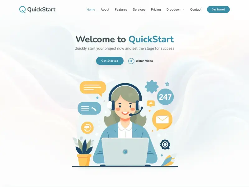 QuickStart - Bootstrap Startup Website Template